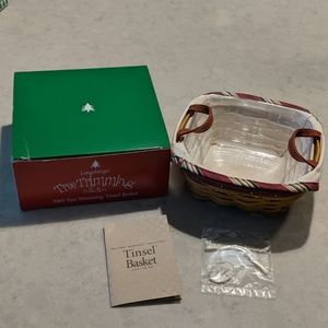 Longaberger 2005 Tinsel Basket Set